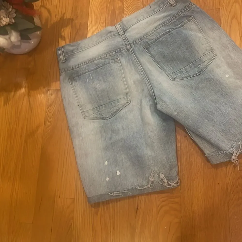 Brooklyn Cloth Distressed Original Jean Shorts - 36